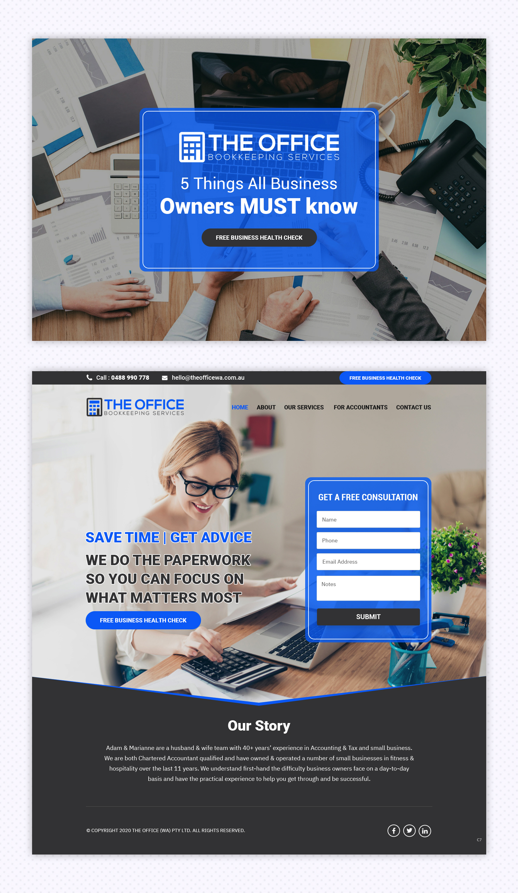 Web Design by pb for The Office (WA) | Design #25543700