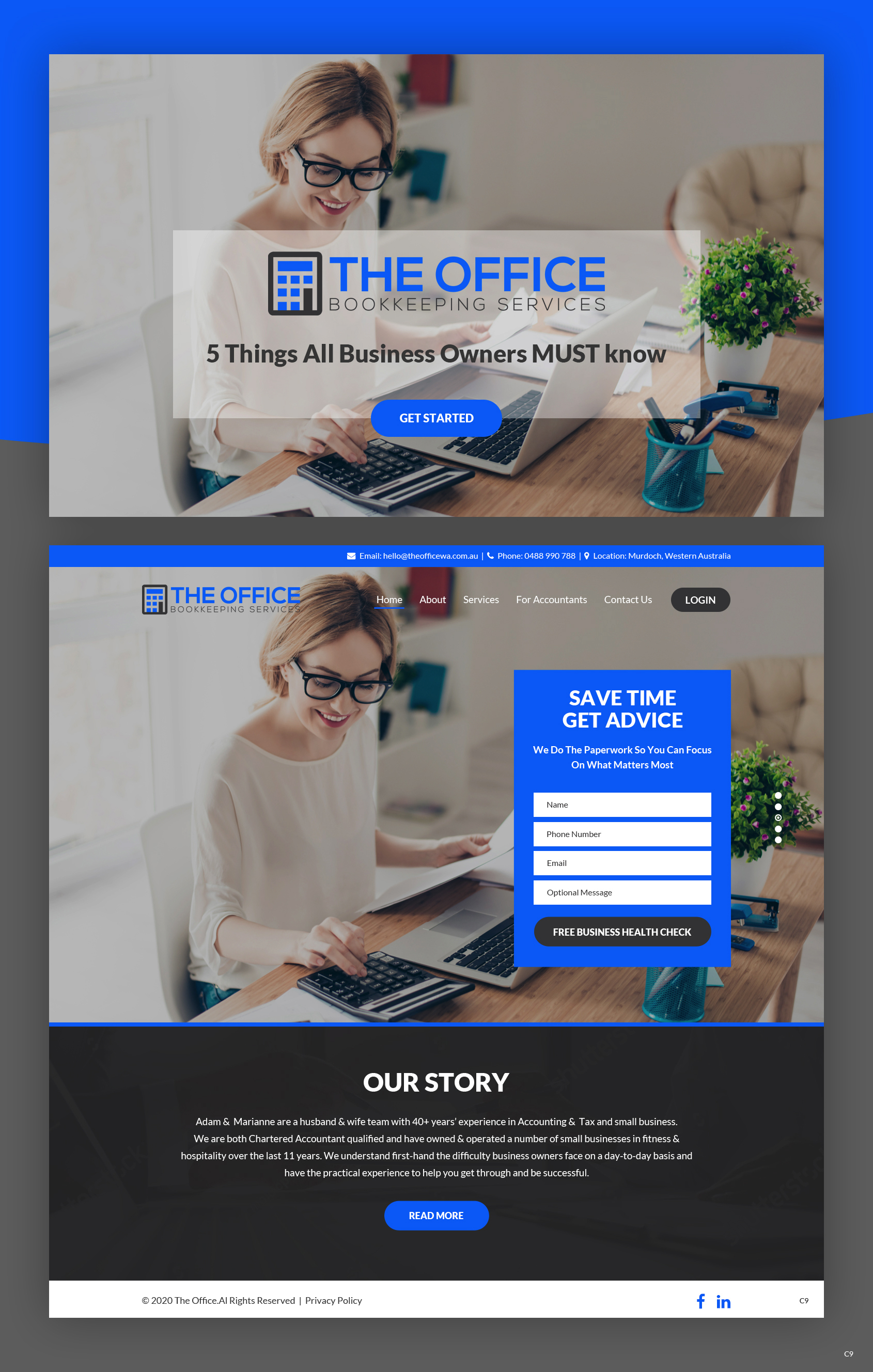 Web Design by pb for The Office (WA) | Design #25556360