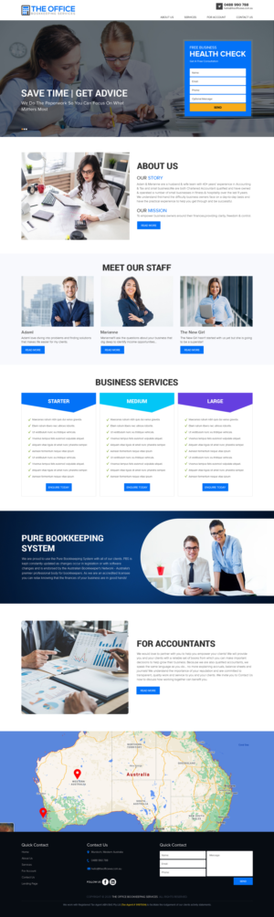 Web Design by sai.designer87 for The Office (WA) | Design: #25569030
