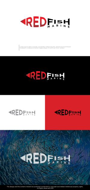 Red Fish Marine | Logo Design by Kim Ji