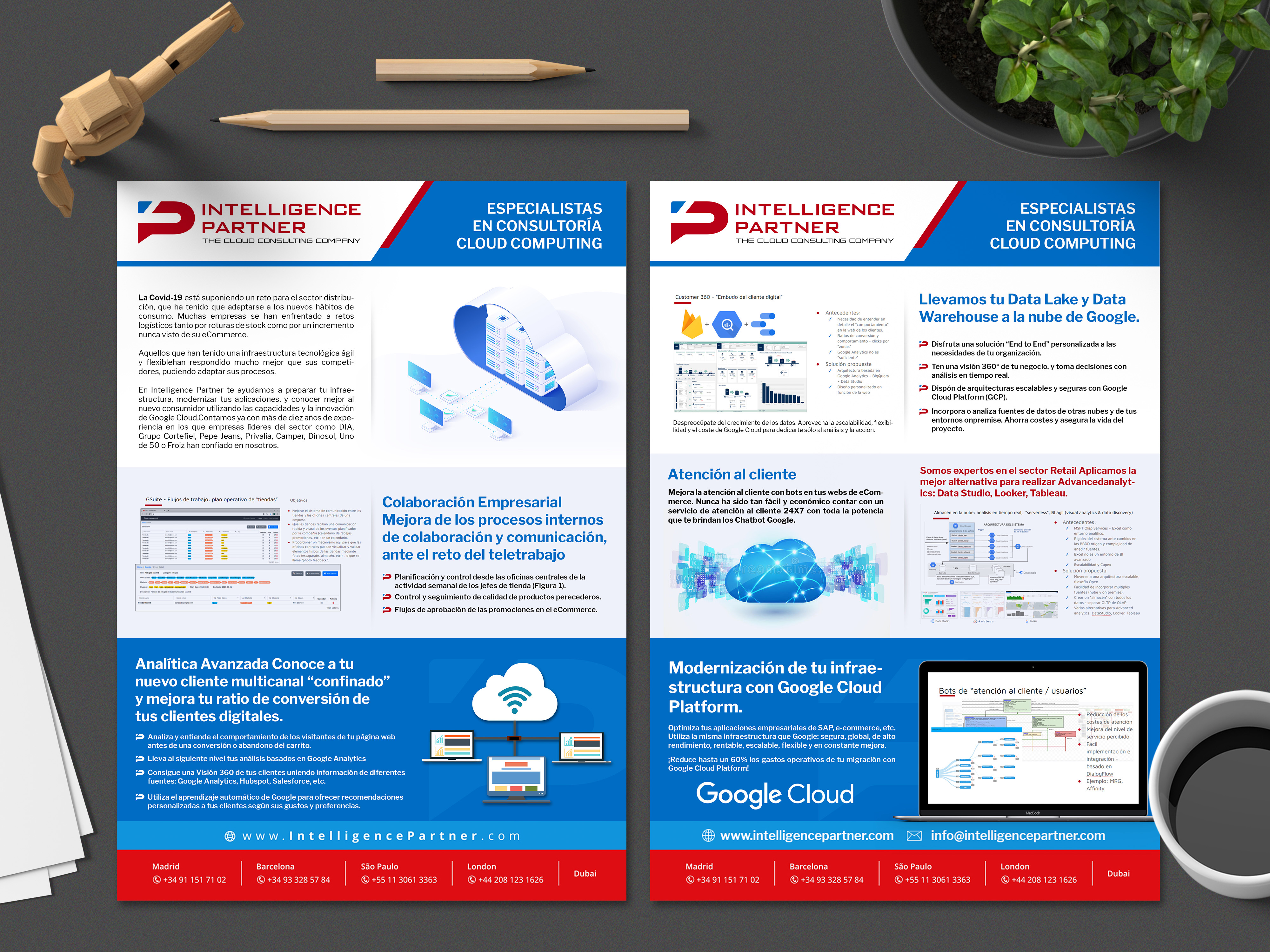 Flyer Design by SAI DESIGNS for Intelligence Partner, SL - ESB85645273 | Design #25544681