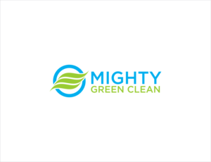 MIGHTY GREEN CLEAN | Logo Design by BNdesigner