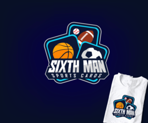 Sixth Man Sports Cards | Logo Design by TRHZ