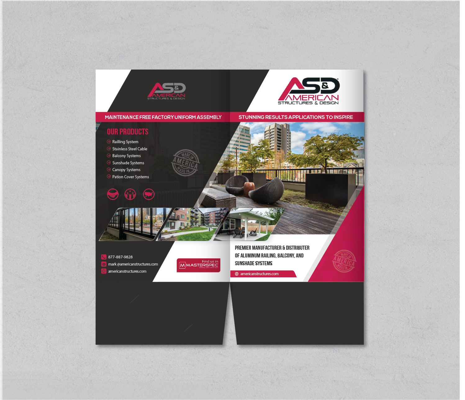 Stationery Design by alex989 for American Structures & Design | Design #25577545