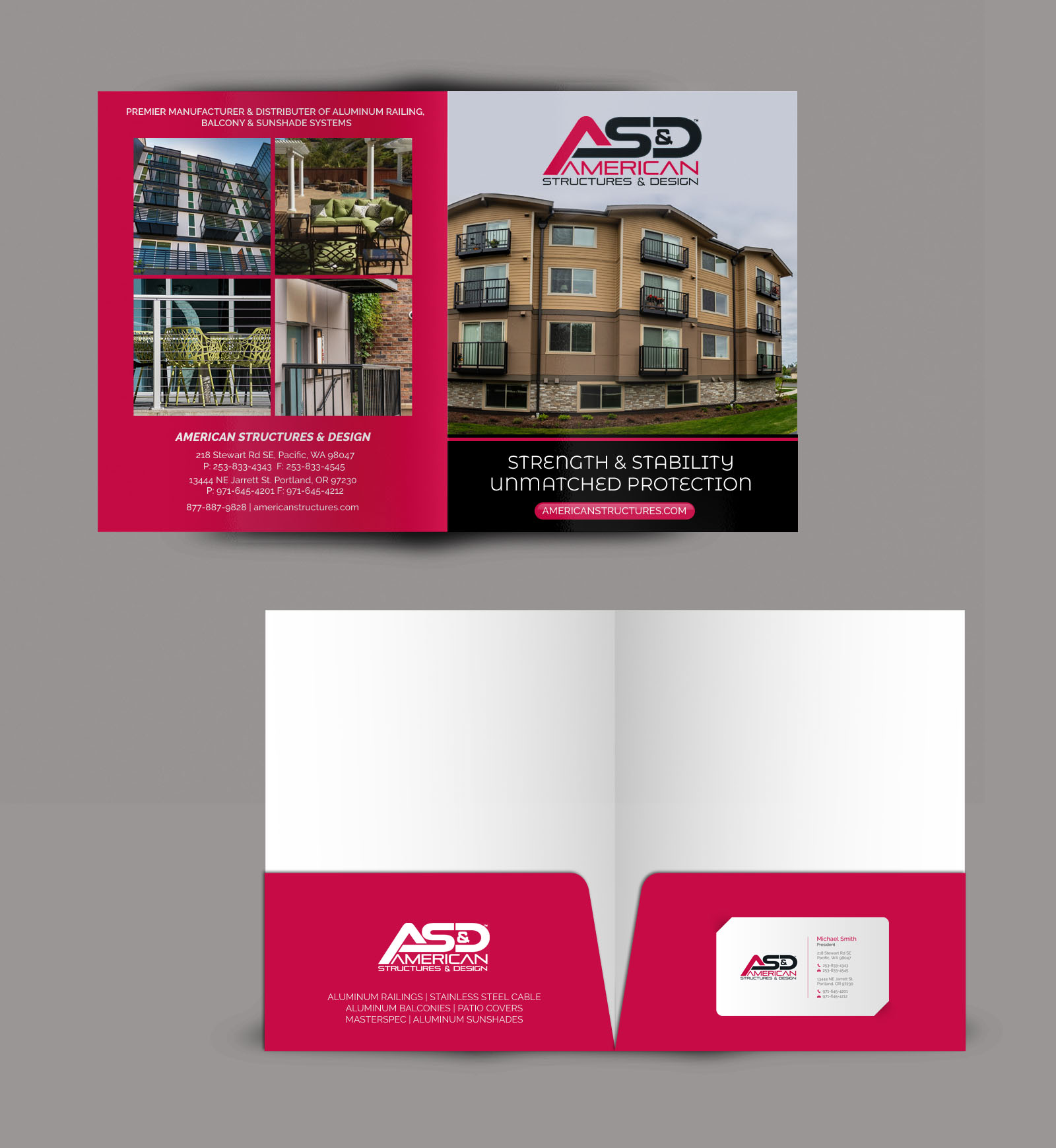 Stationery Design by chandrayaan.creative for American Structures & Design | Design #25583585