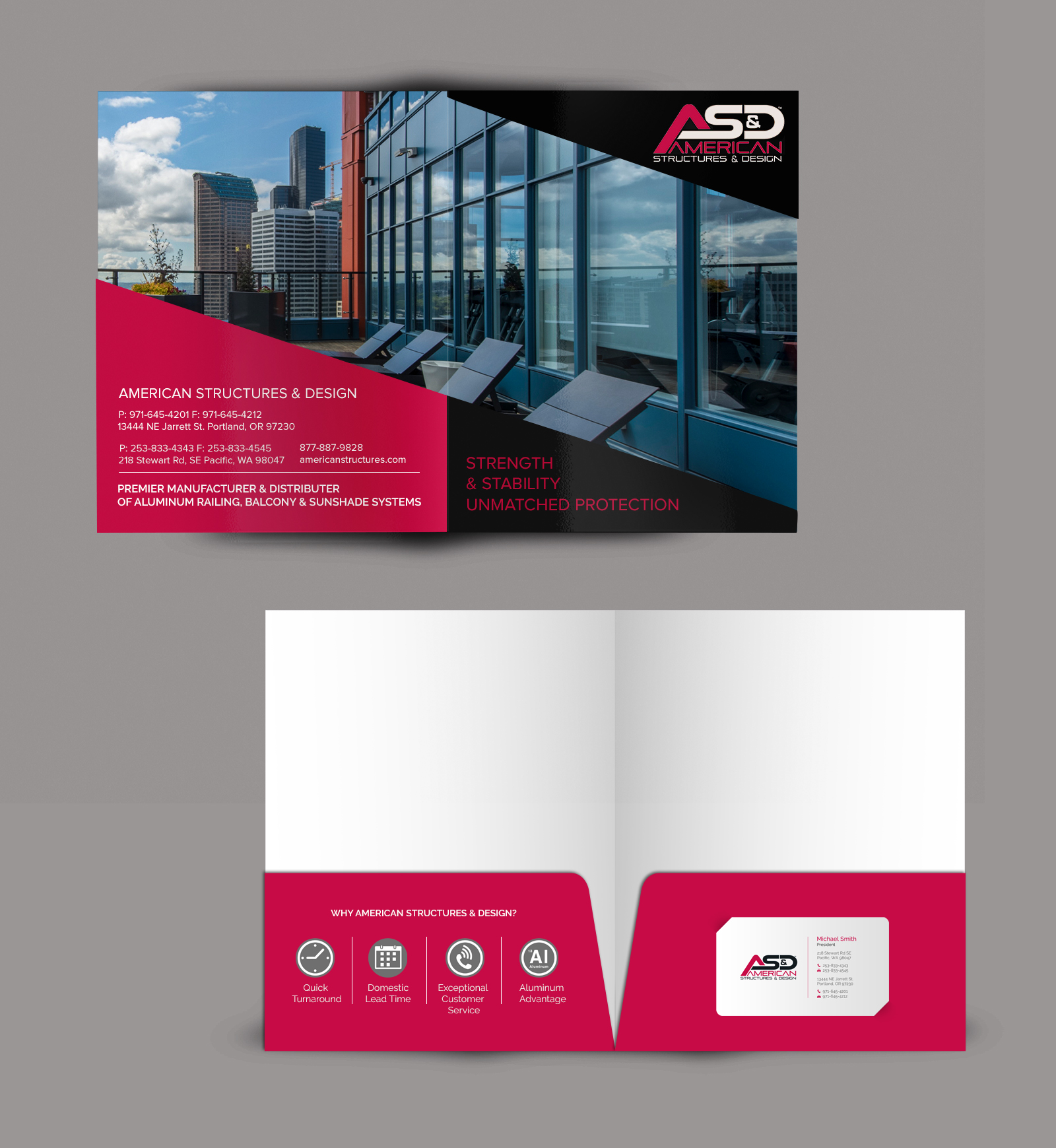 Schreibwaren-Design von chandrayaan.creative für American Structures & Design | Design #25584700