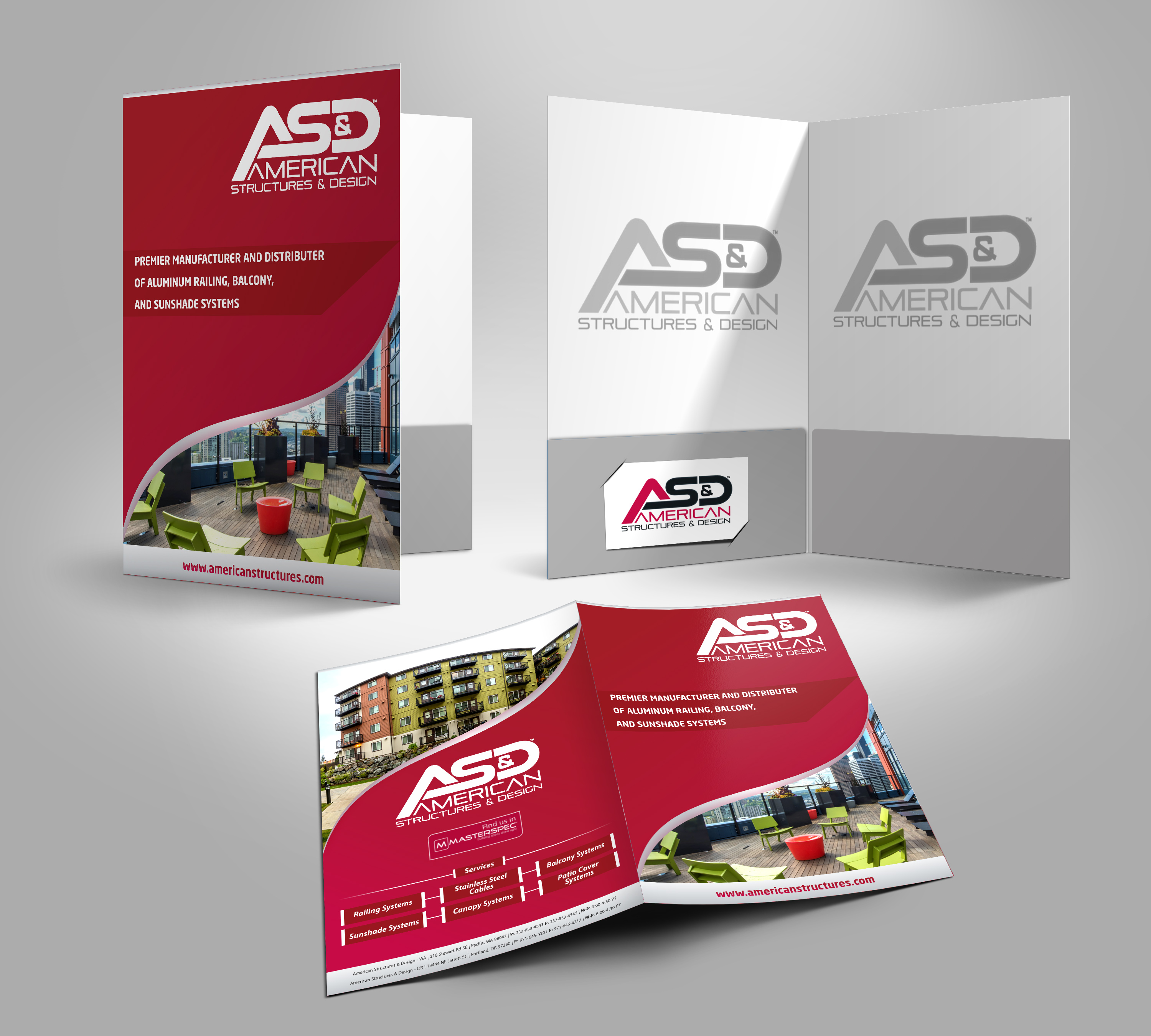 Stationery Design by Petter Goms for American Structures & Design | Design #25604497