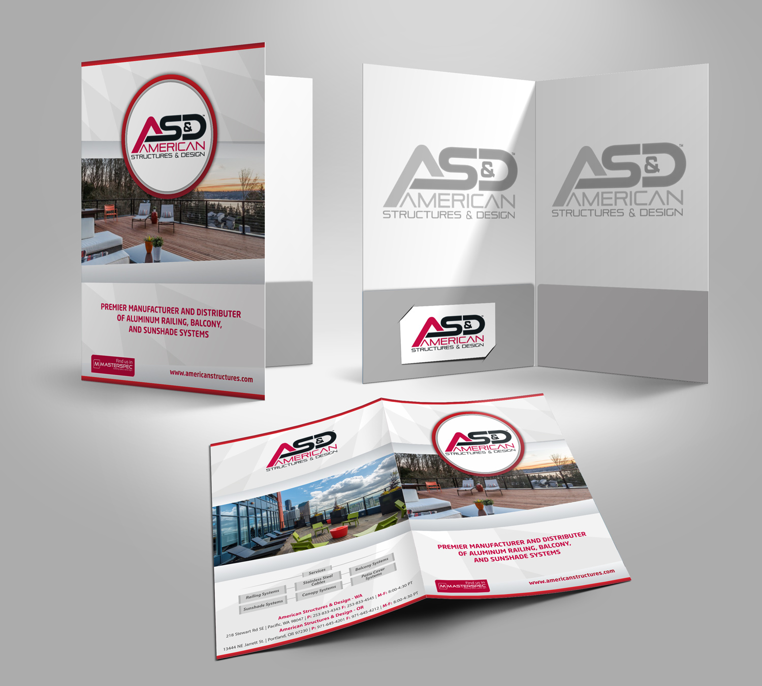 Stationery Design by Petter Goms for American Structures & Design | Design #25604931