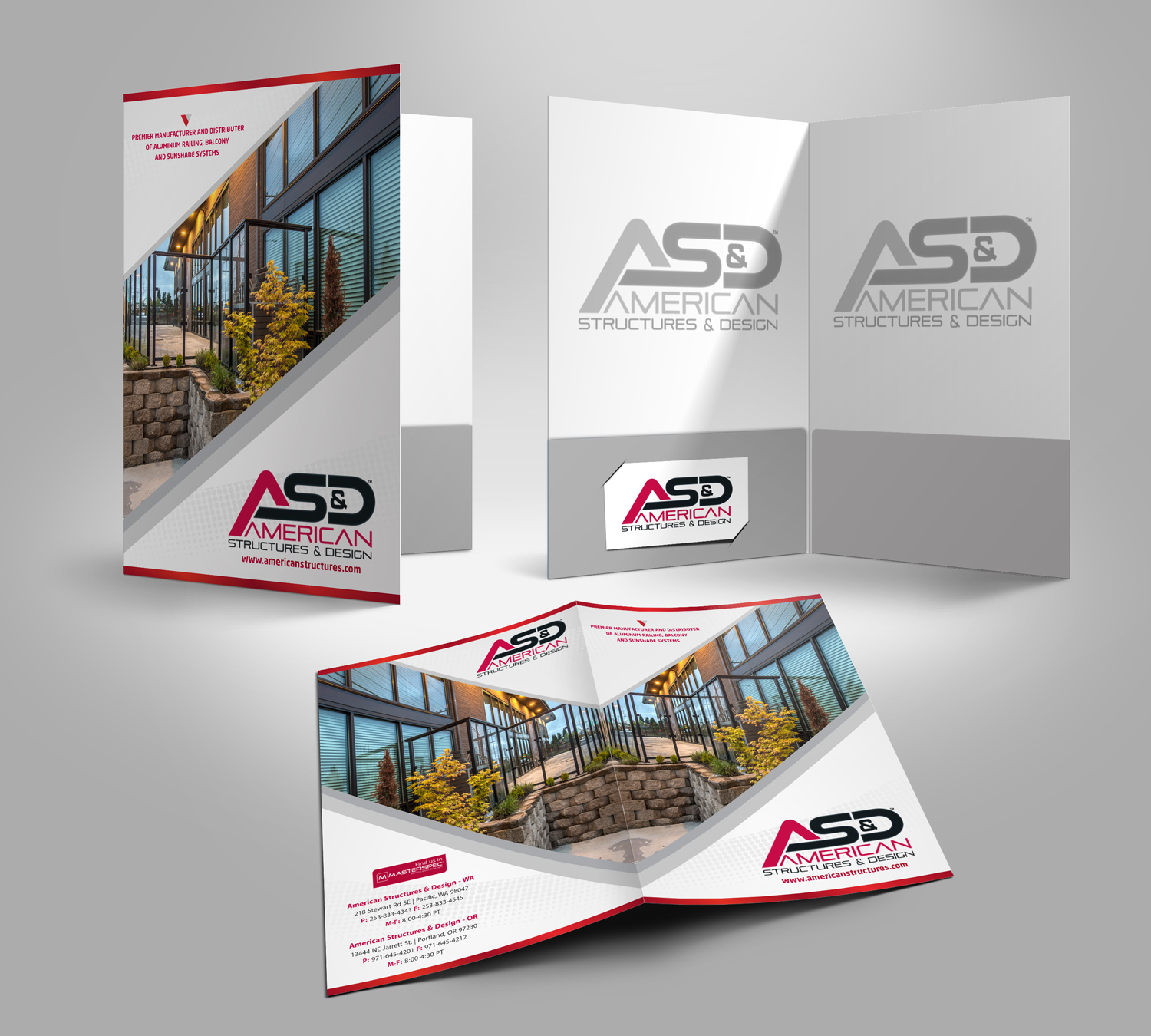 Stationery Design by Petter Goms for American Structures & Design | Design #25605345