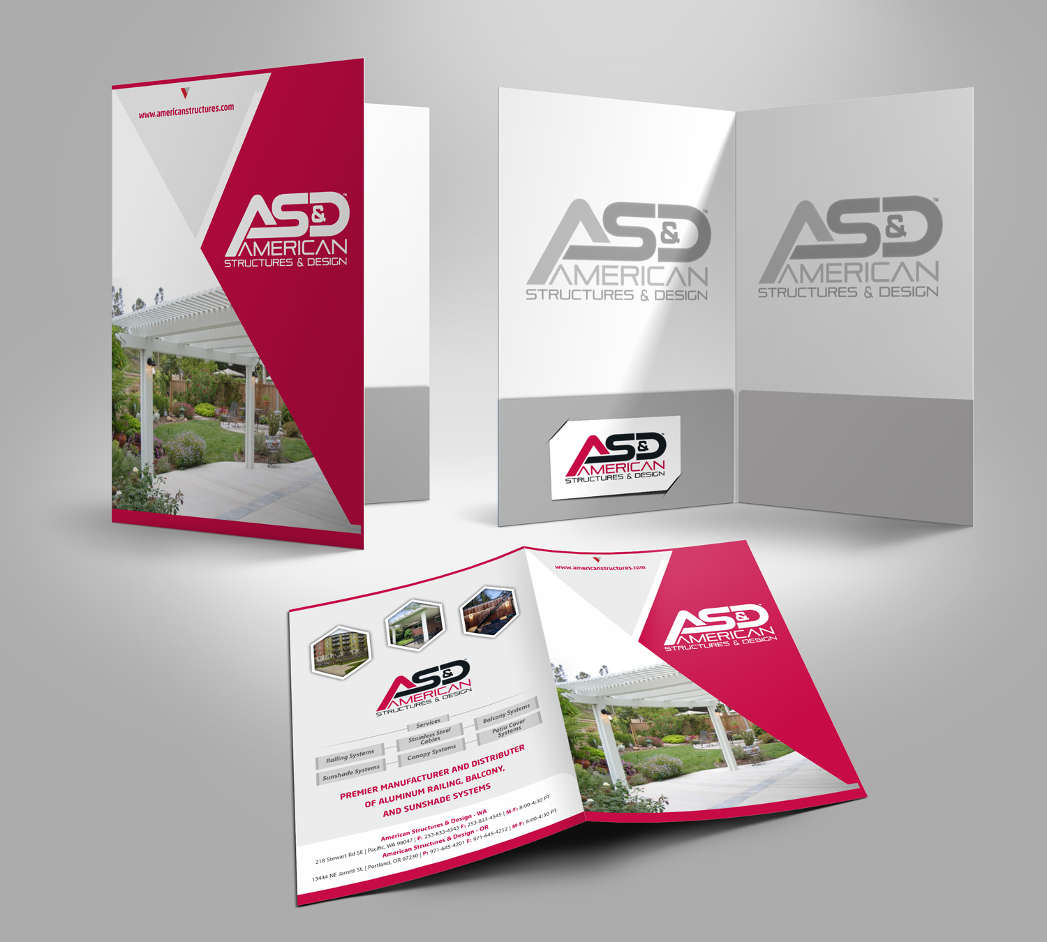 Stationery Design by Petter Goms for American Structures & Design | Design #25606027