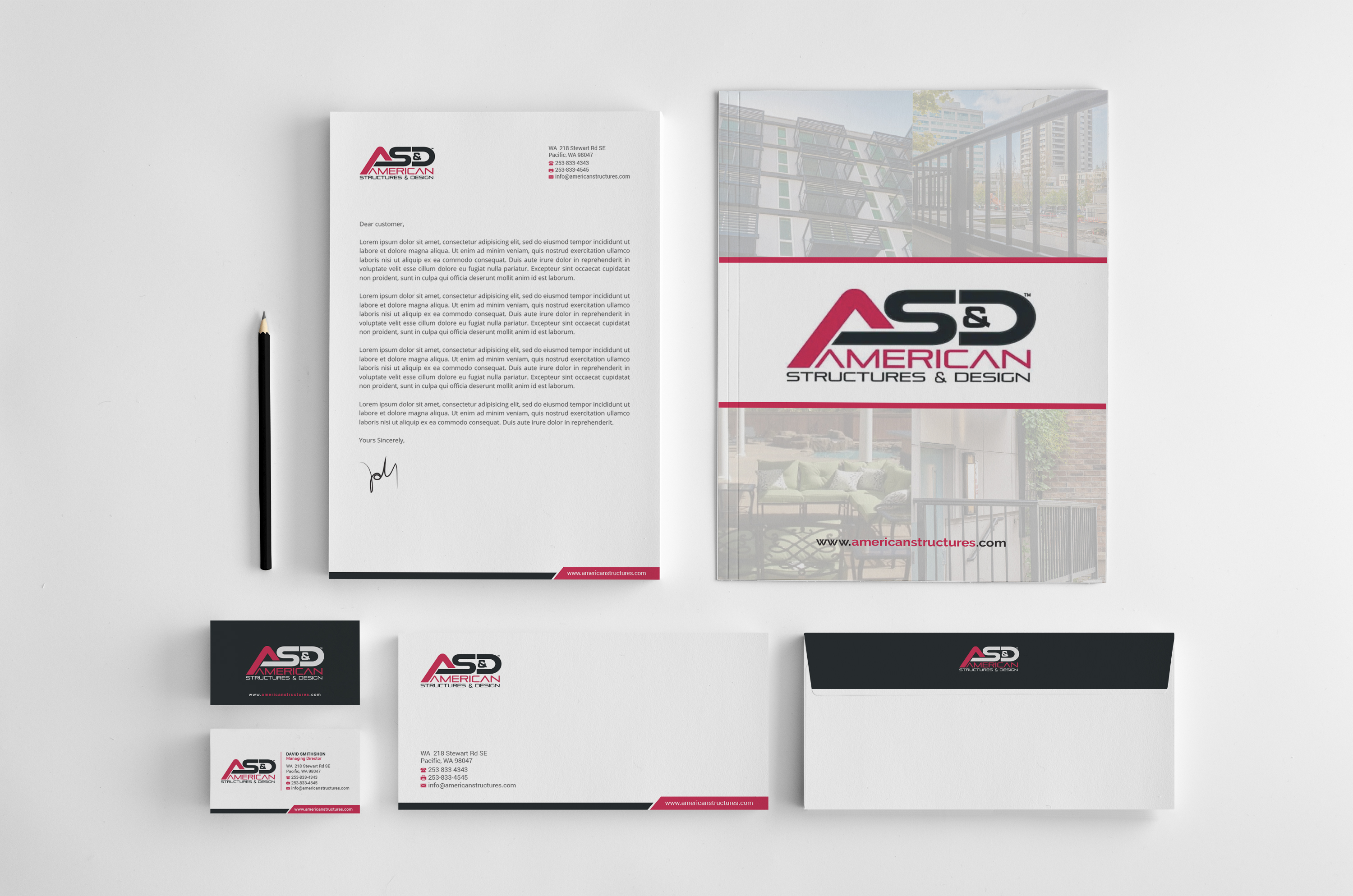Diseño de Papelería por R.design para American Structures & Design | Diseño #25600862