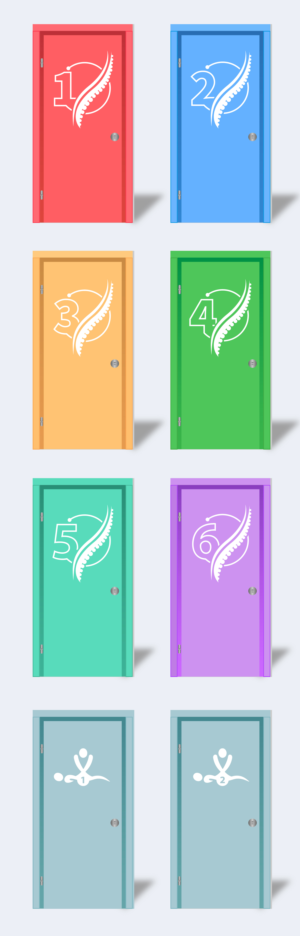 Doors for Chiropractic Office | Graphic Design by Luvinda