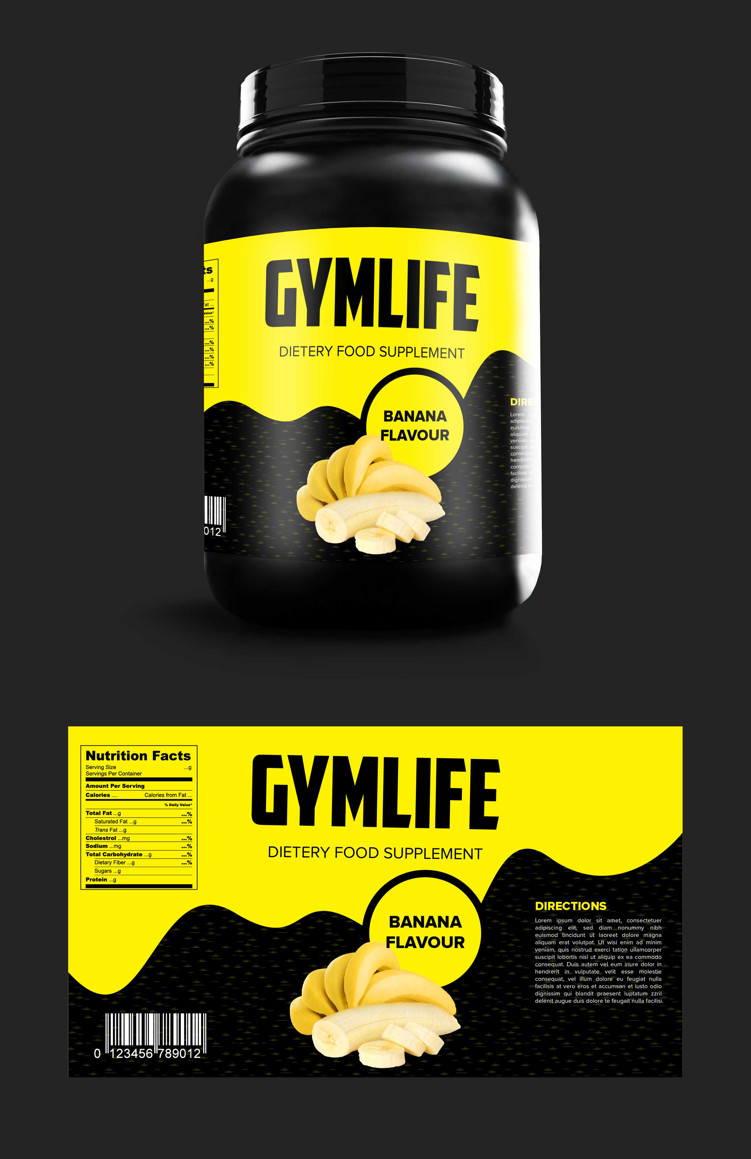 Packaging Design by Deziners Zone for GymLIFE | Design #25556935