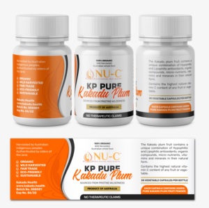 International wholefood supplement  business requires product label design for supplement product. | Diseño Gráfico por SAI DESIGNS