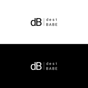 desi BABE ( full business name in exact lower case and upper case ) and exact initials logo , dB | Logo Design by Grapi