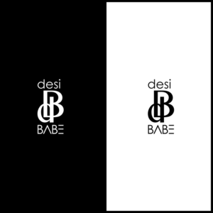 desi BABE ( full business name in exact lower case and upper case ) and exact initials logo , dB | Logo Design by eiffel tesla