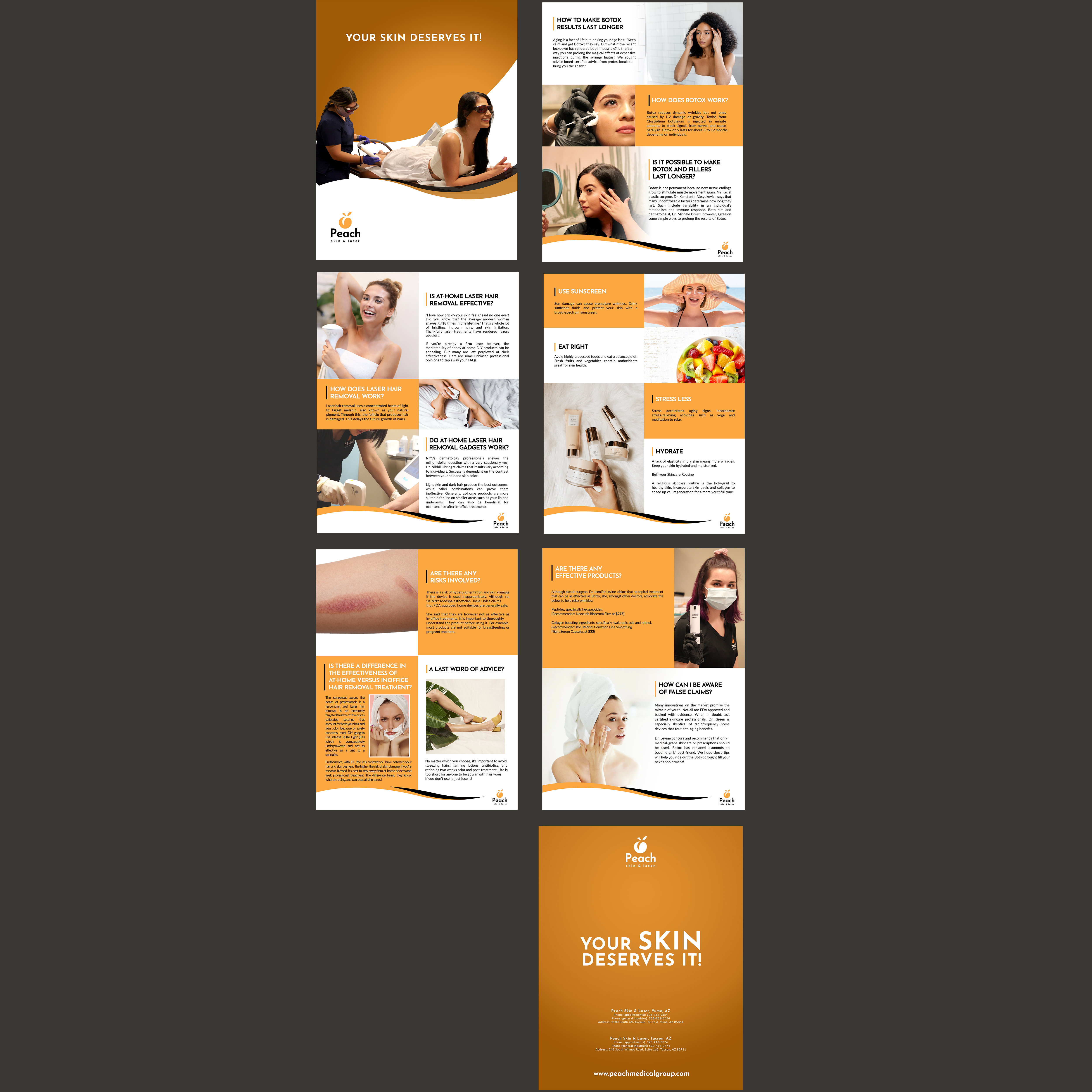 Magazine Design by jeffdefy for Peach Skin & Laser | Design #25561680