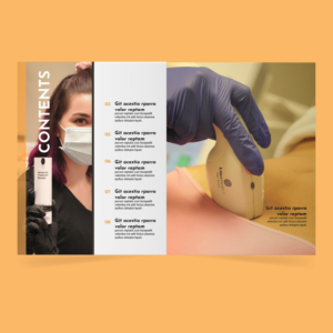 Magazine Design by Manobo Graphic Design Services for Peach Skin & Laser | Design: #25567189