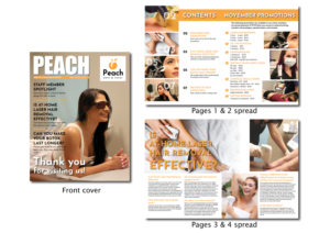 Magazine Design by Skybluedesignstudio for Peach Skin & Laser | Design #25555564