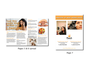 Monthly Mailed Newsletter/Magazine for Medical Spa | Magazin-Design von Skybluedesignstudio