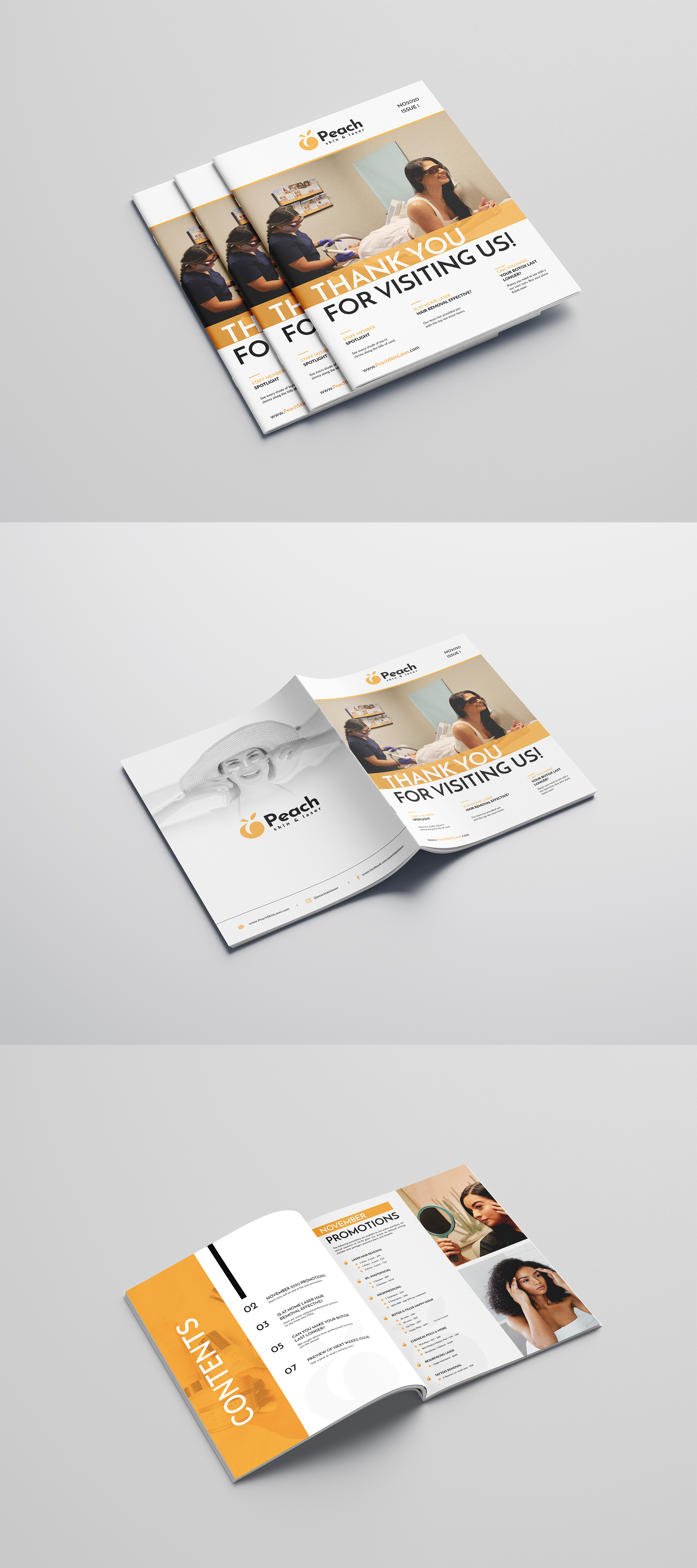 Magazine Design by ZeneFashions for Peach Skin & Laser | Design #25562211