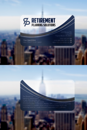 Visitenkarten-Design von WebixBD für Retirement Planning Solutions | Design #25565246
