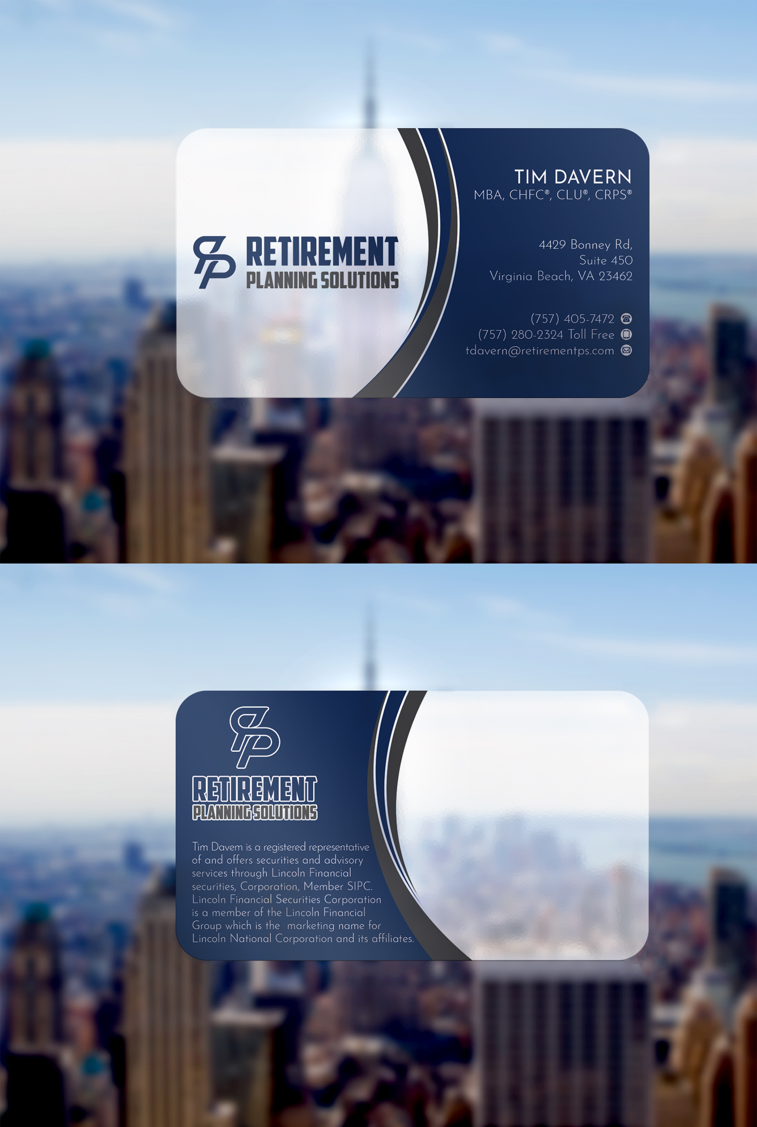 Business Card Design by WebixBD for Retirement Planning Solutions | Design #25565461