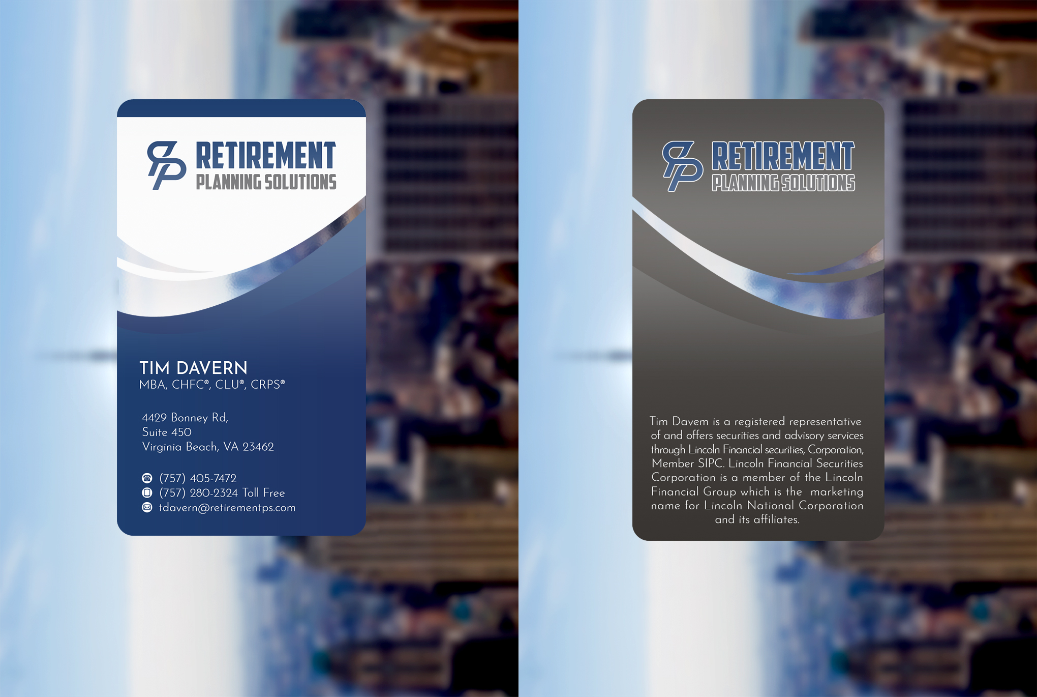 Diseño de Tarjeta de Presentación por WebixBD para Retirement Planning Solutions | Diseño #25565901