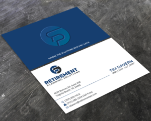 Business Card Design by Verified artistry (Design garden) for Retirement Planning Solutions | Design: #25558847