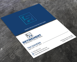 Business Card Design by Verified artistry (Design garden) for Retirement Planning Solutions | Design: #25558849