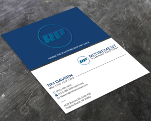Business Card Design by Verified artistry (Design garden) for Retirement Planning Solutions | Design: #25558853