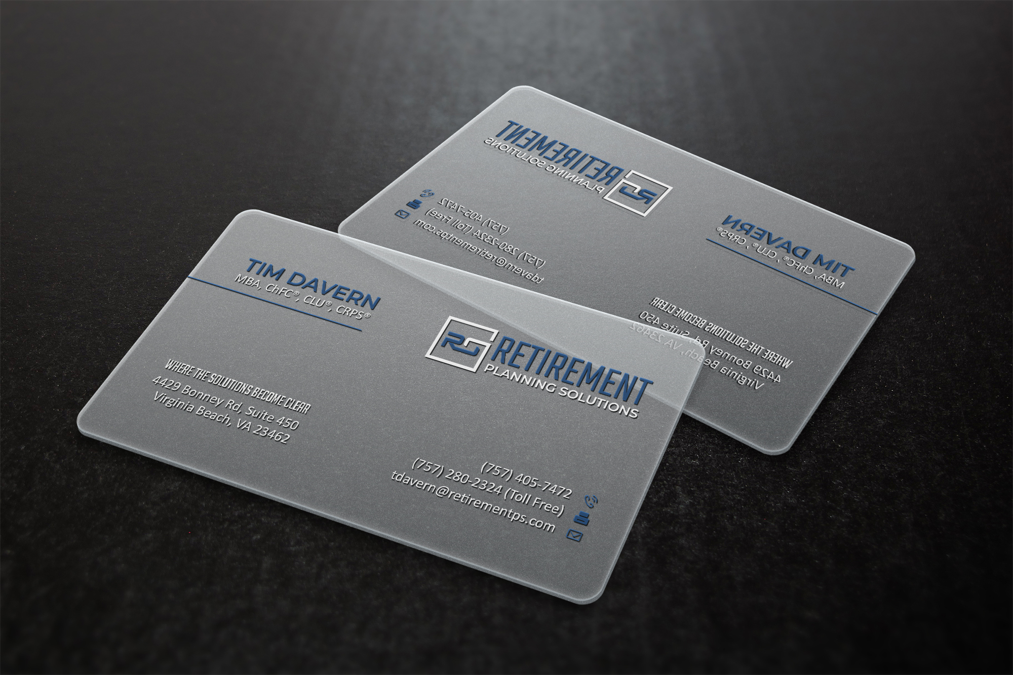 Business Card Design by Verified artistry for Retirement Planning Solutions | Design #25564473