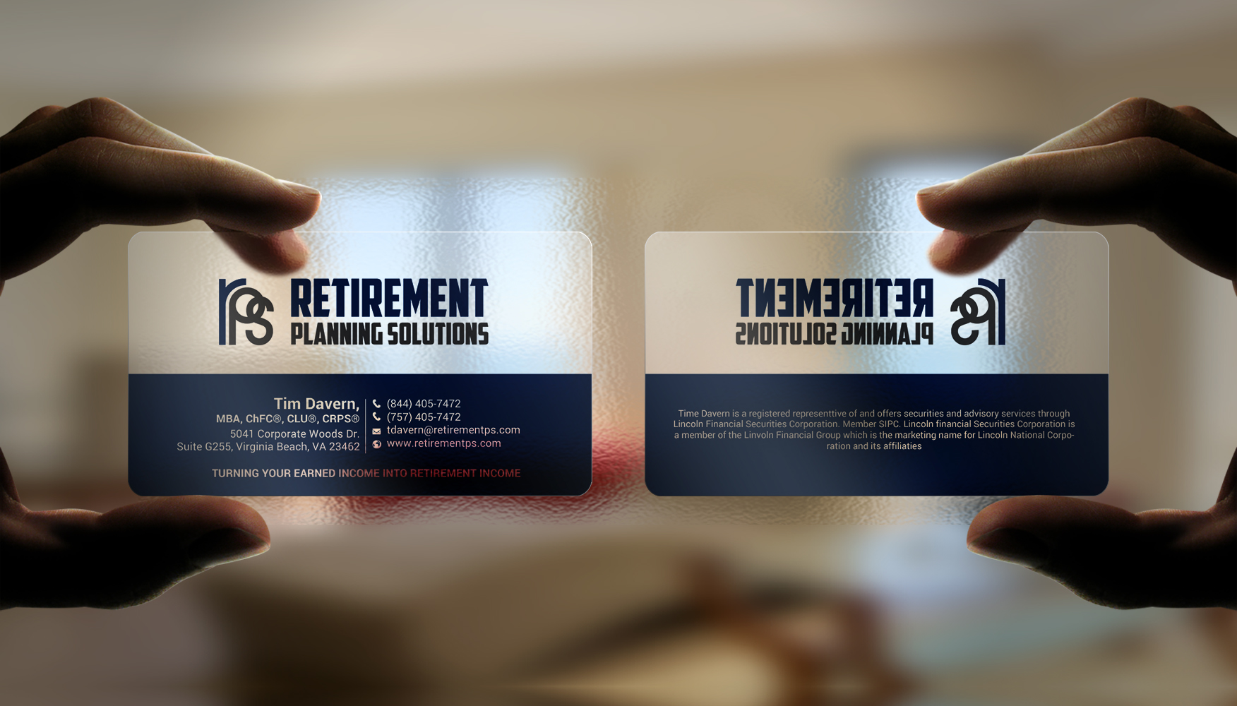 Visitenkarten-Design von chandrayaan.creative für Retirement Planning Solutions | Design #25555531