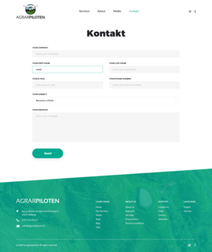 Diseño Web por Sadek para este proyecto | Diseño: #25556799