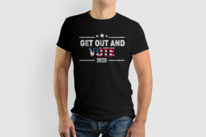 Get Out and Vote | T-shirt Design by Bear Studio