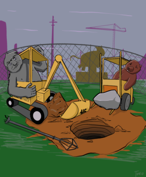 Design Illustration par Antonio Durán Hatakeyama pour Juicebobcat excavating services  | Design #25571010