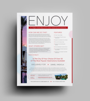 Redesign My Travel Voucher Coupons-Please redesign the flyers I have attached to this brief.  | Graphic Design by JK18