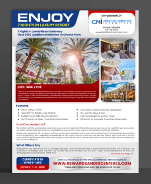 Redesign My Travel Voucher Coupons-Please redesign the flyers I have attached to this brief.  | Grafik-Design von SAI DESIGNS