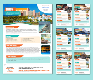Redesign My Travel Voucher Coupons-Please redesign the flyers I have attached to this brief.  | Graphic Design by kaatem