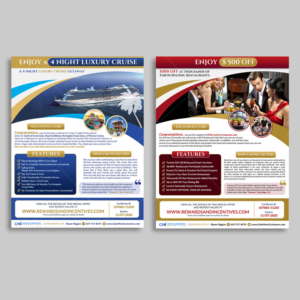 Redesign My Travel Voucher Coupons-Please redesign the flyers I have attached to this brief.  | Graphic Design by DA.