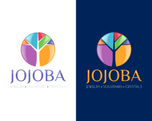 Jojoba (name of the business) Jewelry. Souvenirs. Crystals | Logo Design by ACK Design