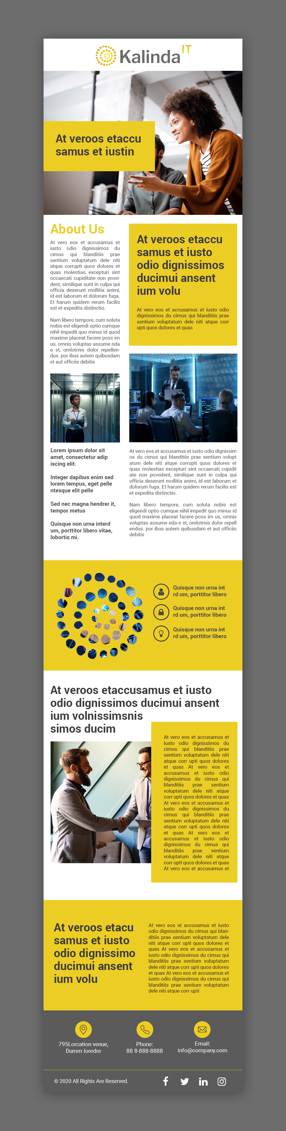 Email Marketing Design by MAHABA for Kalinda IT | Design #25553385