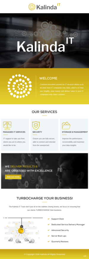 Email Marketing Design by pb for Kalinda IT | Design #25556316