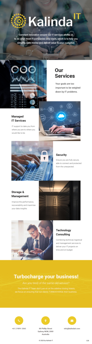 Email Marketing Design by pb for Kalinda IT | Design: #25556318