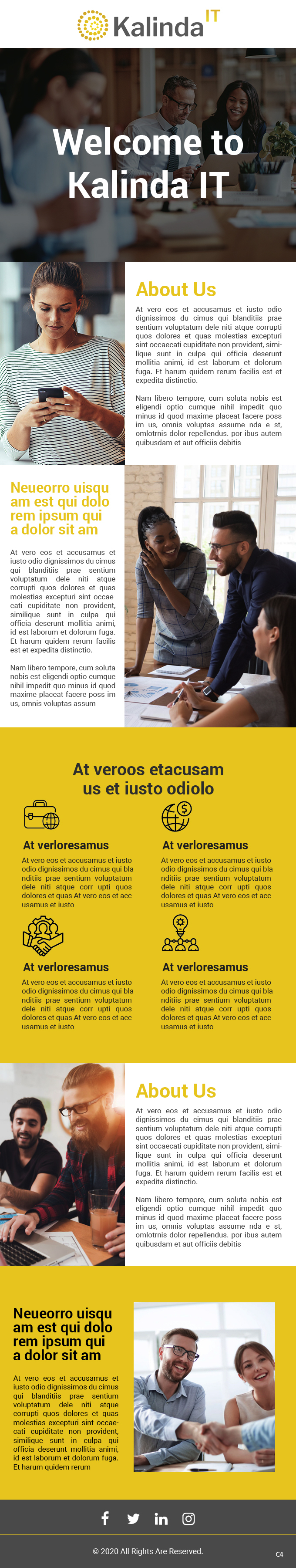 Email Marketing Design by pb for Kalinda IT | Design #25556320