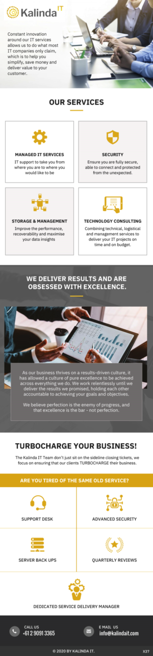 Email Marketing Design by pb for Kalinda IT | Design: #25556328