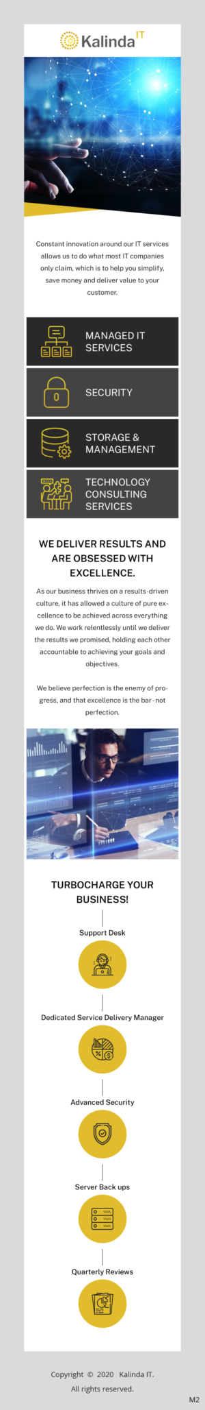 Email Marketing Design by pb for Kalinda IT | Design: #25556329