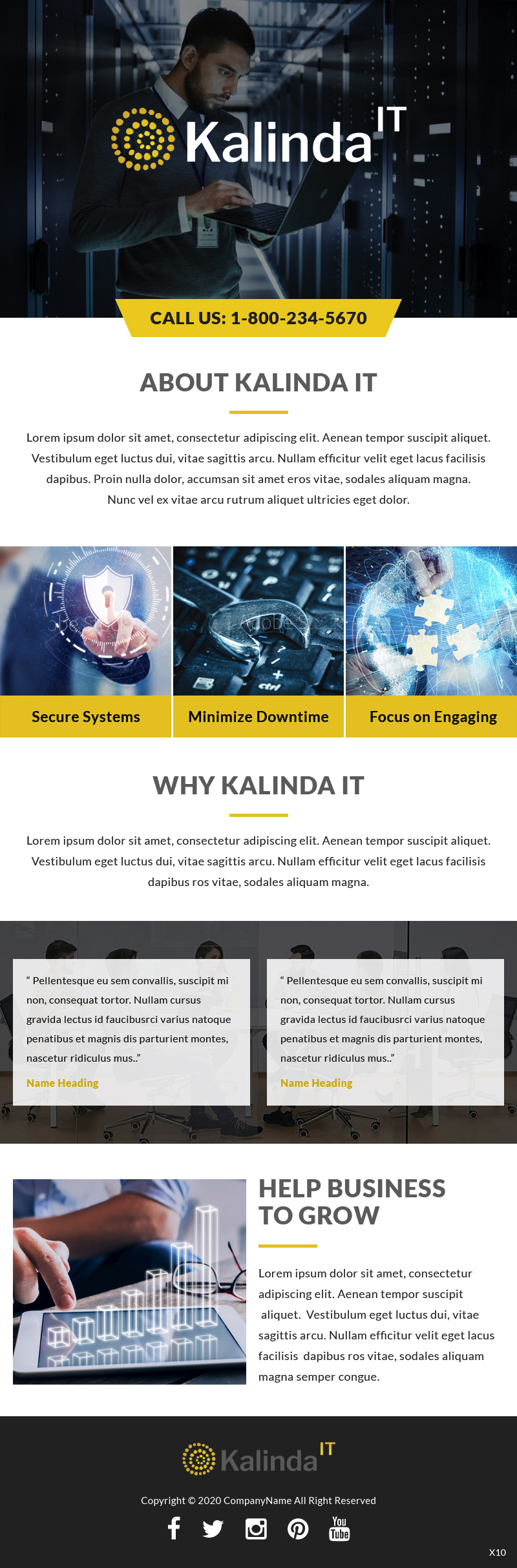 Diseño de Mercadeo por Correo Electrónico por pb para Kalinda IT | Diseño #25556330