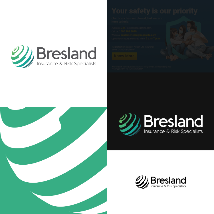 Logo Design by Anhlee for Bresland Insurance & Risk Specialists | Design #26101805