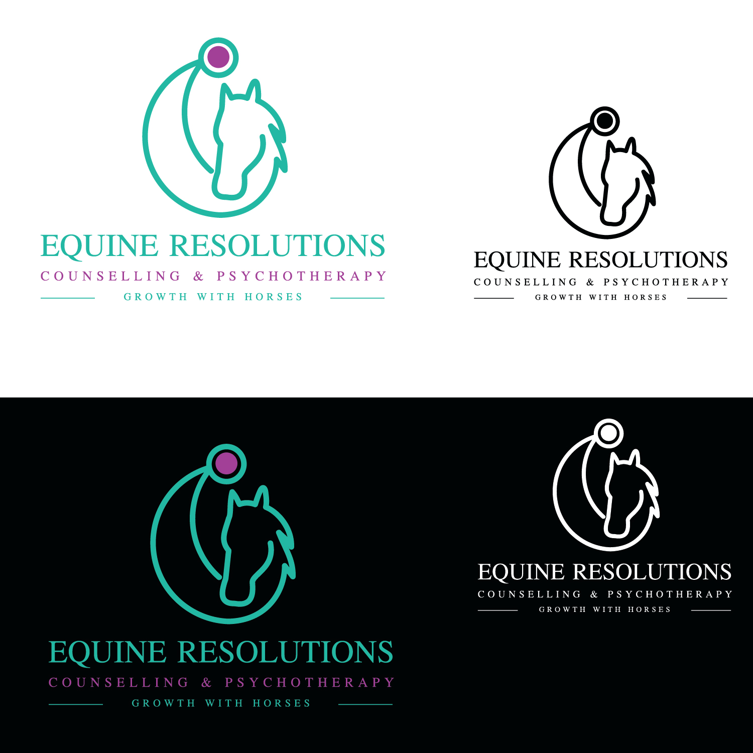 Logo Design by emptyboxgraphics for Equine Resolutions | Design #25557523